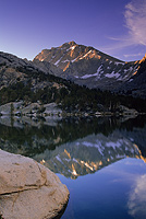 sunset from kearsarge lakes