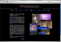 Nature Focused welcome page