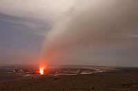 Kilauea Smoke Plume at Night