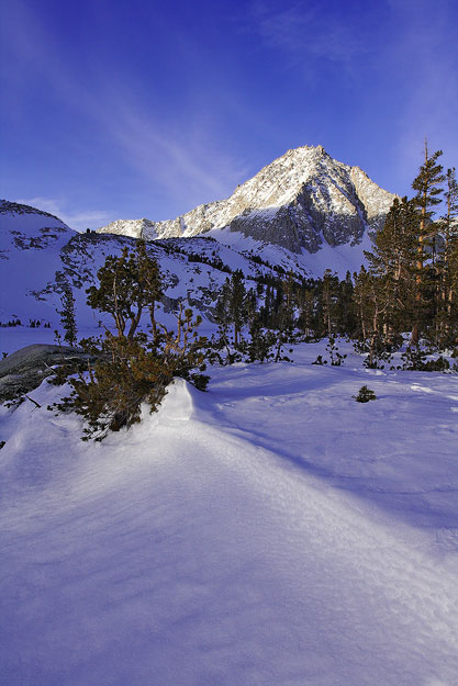 A cold winter morning at Hilton Creek Lakes.
