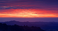 Sunset at Russian Ridge in the Santa Cruz Mountains.
