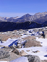 View over the High Sierra from the crest of Tableland in Sequoia National Park