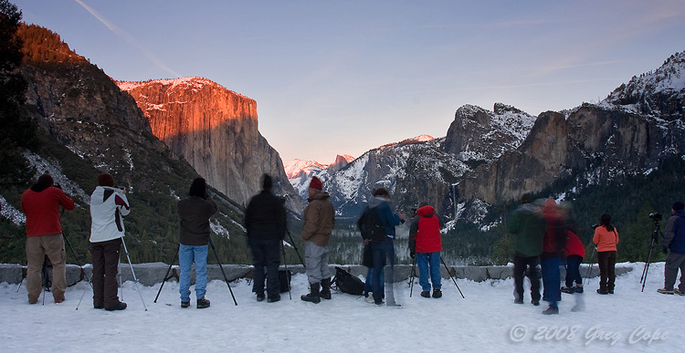 Photographers at Tunnel View, Yosemite National Park